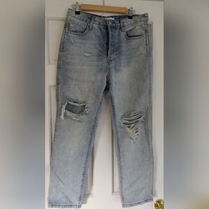 Vestiqur distressed straight jeans ankle length